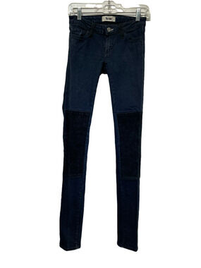 acne kex biker desert night suede knee patch skinny jeans Size 25/34